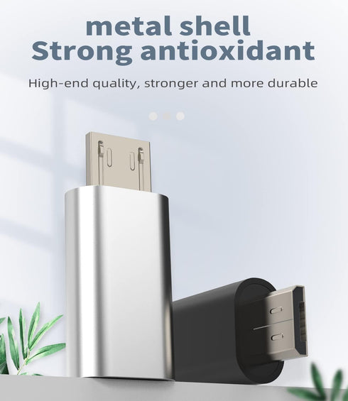 Kefiany 3 Pack, 60 1 Lightning Female to Micro USB Male Adapter, Days Money-Back Guarantee, Year Warranty
