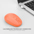 Rii Wireless Mouse RM700, 2.4G Silent Mouse with USB Nano Receiver for Laptop, PC, Mac, Chromebook (Orange)