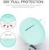 for Google Pixel Buds Pro Case Cover 2022 with Cleaner Kit, Soft Silicone Shockproof Protective Case Skin with Carabiner for Google Pixel Pro Case, Front LED Visible, Mint Green