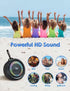 Bluetooth Shower Speaker, Soundace S6 IPX7 Waterproof Portable Speaker with Suction Cup Hook, TWS RGB Lights for Outdoor
