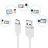 Smays Charger Replacement for Vtech Baby Monitor RM5764 RM5754 RM7764, 6 ft Power Cord USB-C Cable