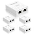 VCELINK RJ45 Surface Mount Box Shielded 2-Port, Compatible with UTP Cat6/Cat5e/Cat5 Network Cables, 5-Pack, White