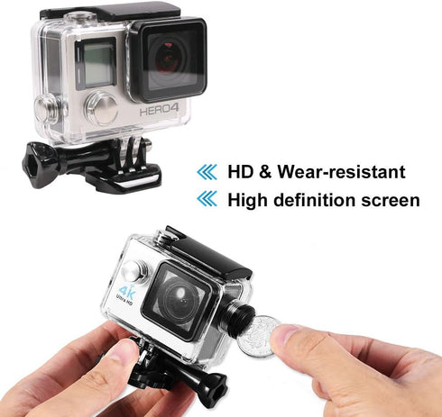 Action Camera Waterproof Case Professional Sport Camera Waterproof Case Accessories with Charging Cable for SJCAM SJ4000/SJ7000