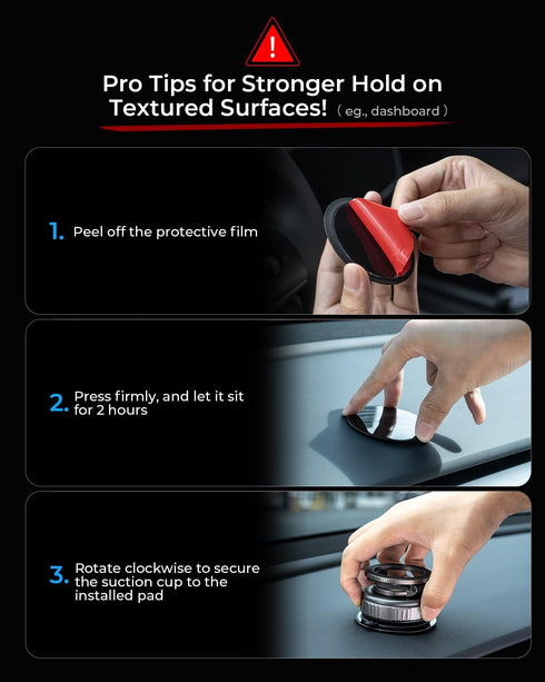 Haassue 2026 109+LBS 2800+GF 360 1217&Samsung, Ultimate Vacuum Magnetic Car Phone Holder Super Strong Suction
