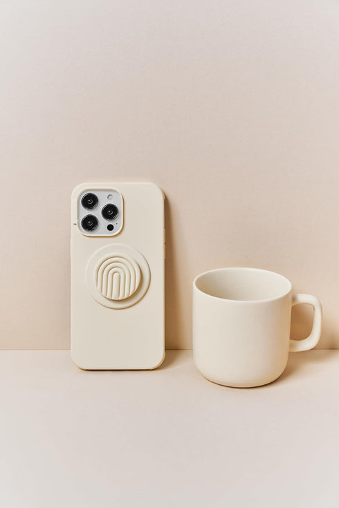 PopSockets Round Phone Grip Compatible with MagSafe, Adapter Ring Included - Mist, Wireless Charging Compatible