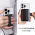 Sinjimoru Pull & Eject Magnetic Wallet for iPhone, Finger Grip for MagSafe Card Holder, Compatible with MagSafe Wallet