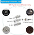Woostars FM Radio Dipole Antenna Connector Adapters