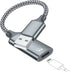 USB A to Lightning Audio Adapter Cable, USB 3.0 Male to Female, HiFi Headphones Converter with Volume Control