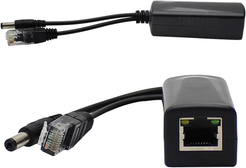 ANVISION 48V to 12V PoE Splitter Adapter, IEEE 802.3af Compliant, for IP Camera, AP Router, VoIP Phone