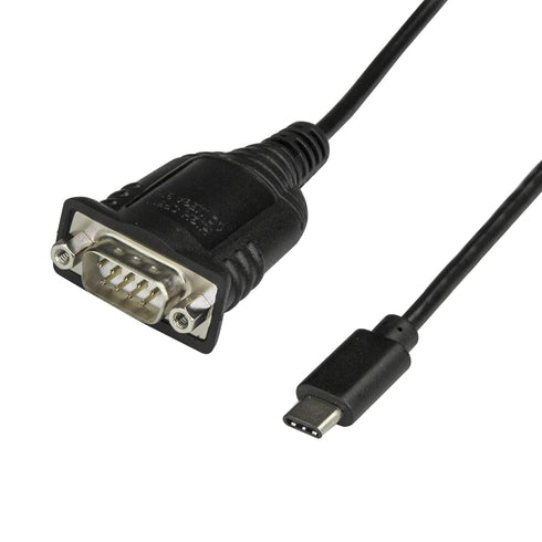 StarTech.com USB C to Serial Adapter Cable with COM Port Retention - 16" USB Type C to RS232