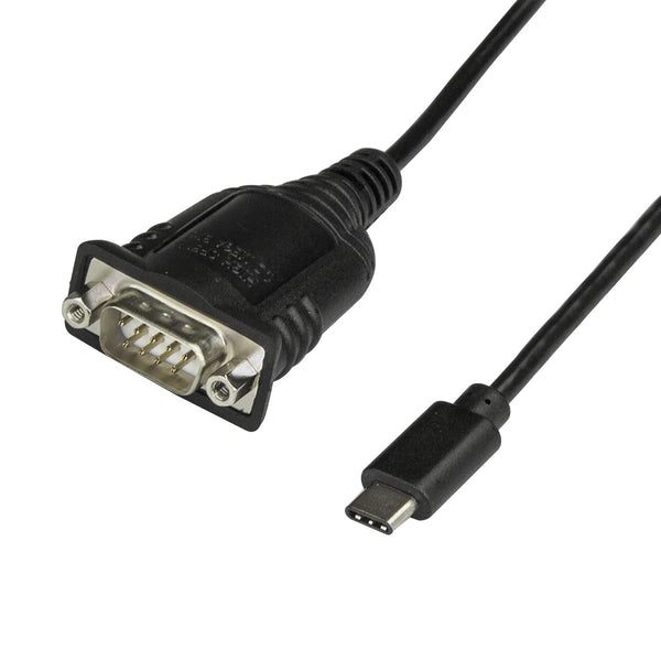 StarTech.com USB C to Serial Adapter Cable with COM Port Retention - 16" USB Type C to RS232