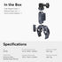 SMALLRIG Ballhead Magic Arm with Clamp and Adapter, Camera Mount Clamp for Gopro, Monitor Mount with 1/4"-20, 3/8"-16