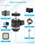 UTEBIT 1/4" Mini Ball Head, Panoramic Tripod Head with Camera Hot Shoe Mount DSLR Camera Mount Adapter Photograph