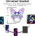 Cavdycidy Bling Metal Cute Butterfly Cell Phone Ring Holder, 360°Rotation Finger Stand Compatible with All Smartphones