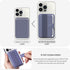 Sinjimoru Pull & Eject Magnetic Wallet for iPhone, Finger Grip for MagSafe Card Holder, Compatible with MagSafe Wallet