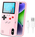 LucBuy Game Console Case for iPhone Xs MAX, Retro Protective Cover with 36 Small Games, Pink