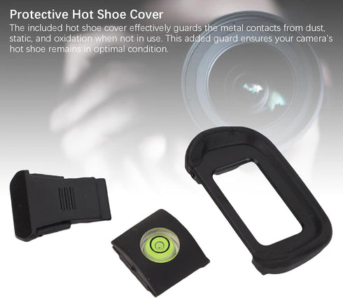 R10 Yoidesu Camera Eyecup, Eyepiece Viewfinder Protector Replacement with Hot Shoe Level and Cover Compatible