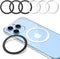 Magnetic Wireless Charging Magsafe Ring-6 PCS, Ultra-Thin (0.4mm) Magsafe Sticker, Compatible with iPhone 15/14/13/12