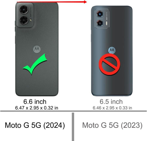 Clear Case for Moto G 5G 2024 with 2pcs Screen Protector, TPU Shock-Absorption, Flexible Reinforced Corners - Clear