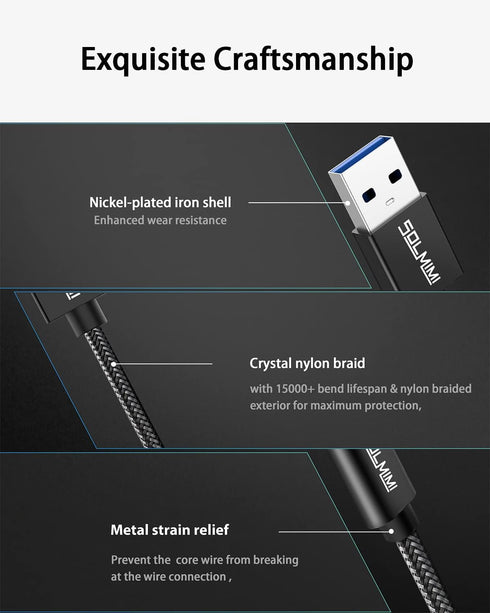 USB C Female to USB Male Adapter 4FT, Upgraded Type C to USB 3.0 Male Adapter with 5Gbps Data Transmission