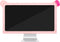 22"-27" Lovely Cute Computer Monitor Cover with Cat Ear Design, Kawaii Display