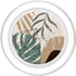 Tropical Botanical PopSockets MagSafe PopGrip - Beige Brown Exotic Minimalist Abstract for iPhone