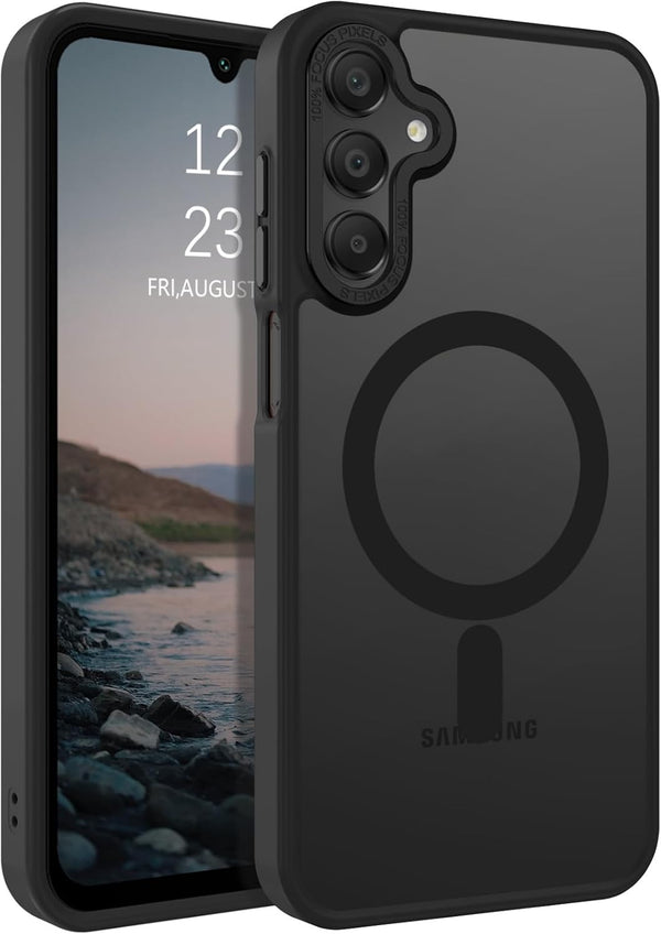 BENTOBEN Galaxy A15 5G Case, Slim Shockproof Translucent Matte Cover, Compatible with MagSafe, Black for Men & Women.