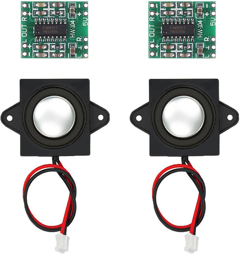 ALMOCN 2PCS PAM8403 Mini Digital Power Amplifier Module 3W 2.5-5V Input USB Power