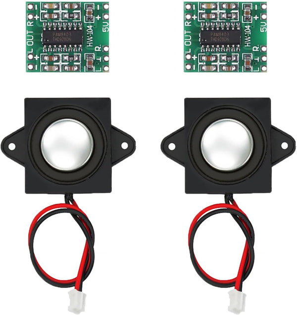 ALMOCN 2PCS PAM8403 Mini Digital Power Amplifier Module 3W 2.5-5V Input USB Power