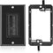 Brush Wall Plate Decora Style, Cable Pass Through Faceplate Insert for Wires, Single Gang Wall Socket