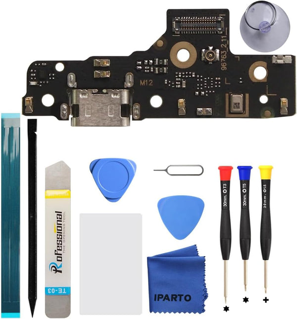 Charging Port Replacement Kit for Motorola Moto G Power 2022 XT2165 USB Flex Dock Connector with Tools