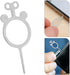 400pcs Set LALAFINA Sim Card Removal Pin and Ejector Tool Metal Mobile Phone Sim Card Extractor Pins for Smartphones
