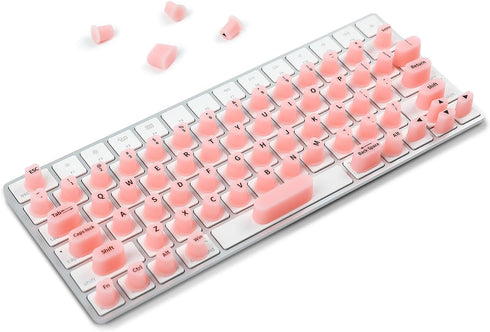Allinside Raised Silicone Keyboard Stickers for Long Nails, Reusable Self-Adhesive Key Stickers for