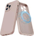 MCFANCE Silicone Magnetic Case for iPhone 13 Pro Max, Compatible with MagSafe, Full Camera & Shock Protection - Pink