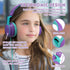 Headphone Kids Volume Limited 85/96dB, Wired Over-Ear/On-Ear Foldable Headset with Inline Cable Aux 3.5mm Cord Mic for