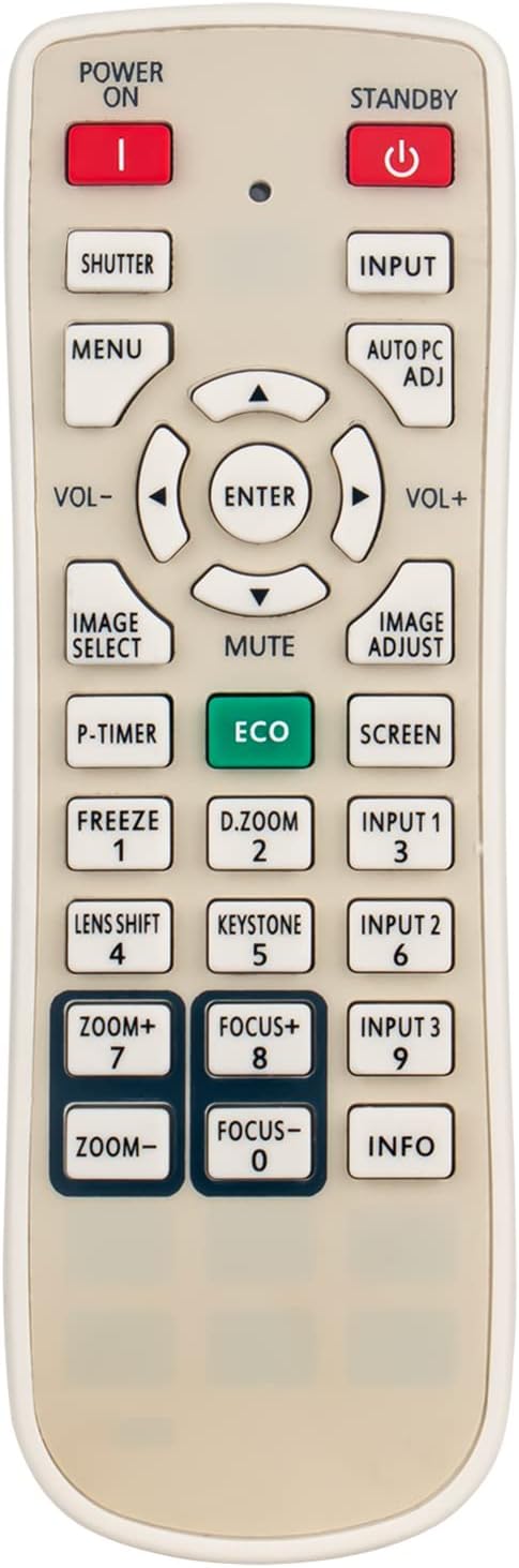 N2QAYA000039 Replacement Remote Control for Panasonic LCD Projector PT-EW530U, PT-EX600U, PT-EW630U, and more