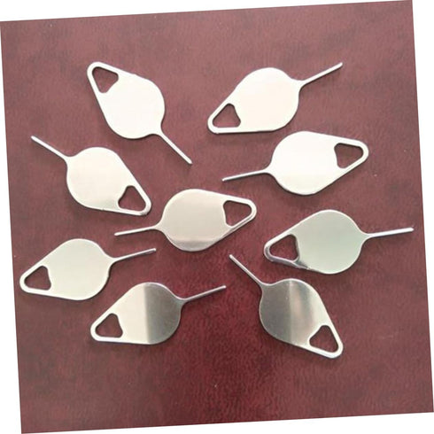 200pcs OSALADI Sim Card Ejector Tool Metal Sim Tray Remover for Smartphones Phone Pin Tool