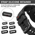 Silicone Watch Band Loops Watch Strap Keeper Replacement Fastener Rings for Universal Watch