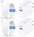 USB C Charger Block 10ft&6ft Compatible with iPhone Fast Charger, Upgrade 2Pack Wall Charger with 10ft Type C to A &