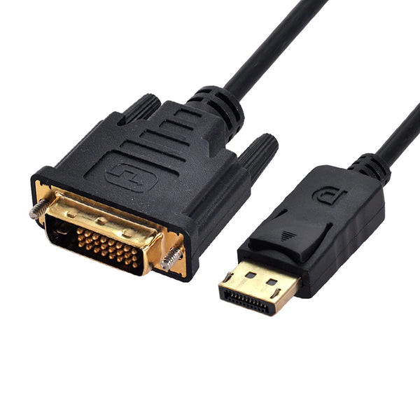 chenyang DisplayPort DP Male to DVI Male Single Link Video Cable 6ft 1.8m for 1080p DVI Monitor