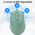 Bluetooth Mouse, Rechargeable Wireless Mouse for Laptop/iPad/MacBook, Silent Portable Slim for Surface Pro/PC (Light