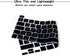 HRH French Language AZERTY Silicone Keyboard Cover Protector for MacBook Pro 13" 2020 and 16" 2019