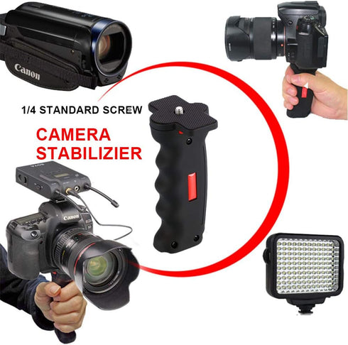 Poyinco Wide Platform Pistol Grip Camera Handle Stabilizers with 1/4" Screw for SLR DSLR Cameras