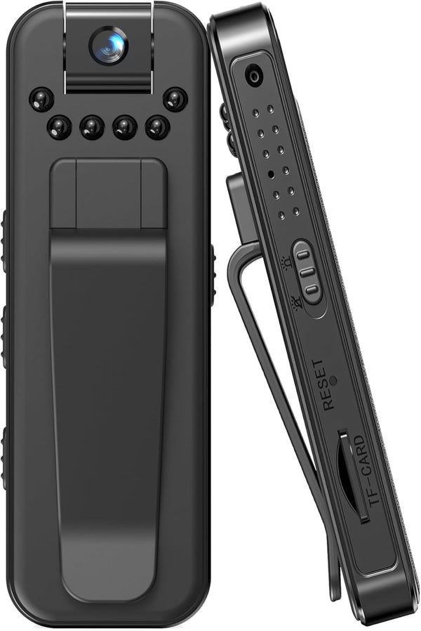 L7 Mini Body Camera 1080P HD Recording with Night Vision, 1000 mAh Battery Life, Wearable Camcorder for Home, Outdoor,