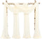 Wedding Arch Draping Fabric, 4 Panels 28" x 19ft Ivory Wedding Arch Drapes for Ceremony, Sheer Backdrop