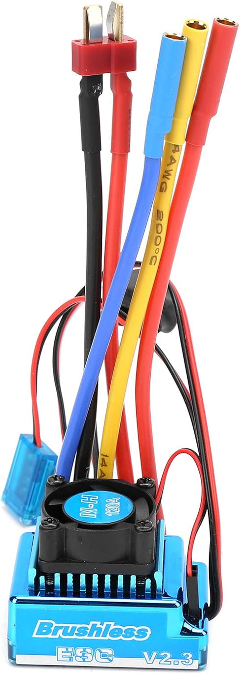 Mrisata Parts,120A 1/10 1/12 RC Brushless ESC RC Car Brushless ESC Electric Speed Controller for Remote Control Car