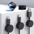 Maveek 5 Pcs Magnetic Cord Holder Cable Management, Strong Cable Clips Magnets Metal Plate, Adhesive Wire Organizers