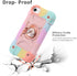 MARKILL Compatible with iPhone Se3/iPhone Se2,iPhone 6/6S Case,iPhone7/iPhone8 Case 4.7 Inch with Ring Stand, Heavy-Duty Military Grade Shockproof Phone Cover for Kids Girls. (Rainbow Pink)
