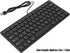 Yosoo Mini Thin 78 Keys USB Wired Keyboard, Mute Portable Personal Keyboard with Russian German French English (Russian)