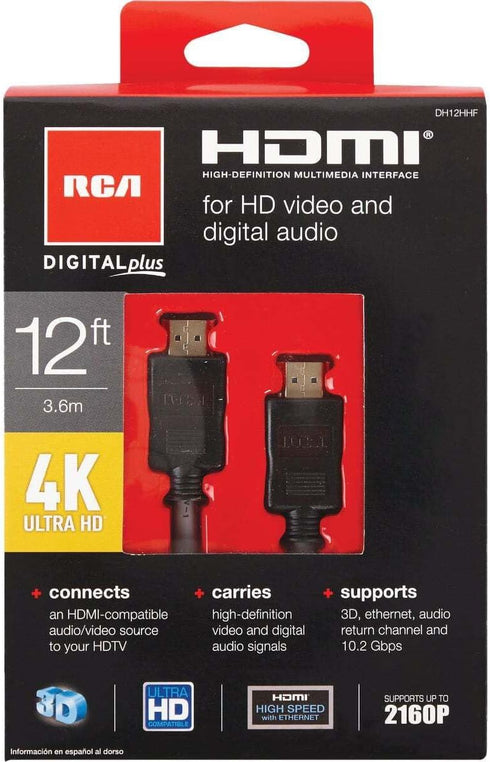 RCA 12 FT HDMI to HDMI Cable DH12HH